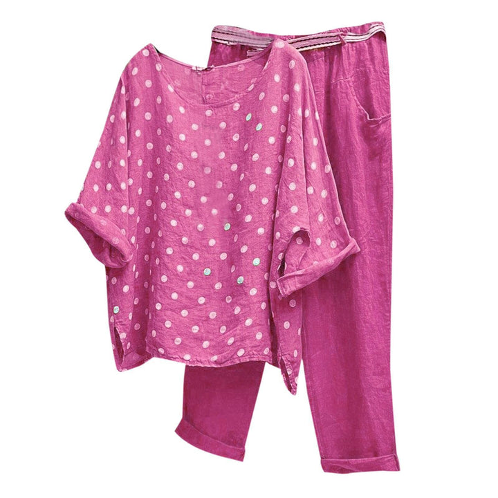 Dame Casual Polka Dot Sommerdragt Stilla