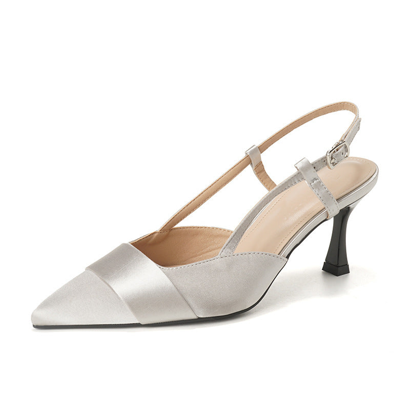 Dame Spids Tå Slingback Hæle med Elegant Rem Stilla