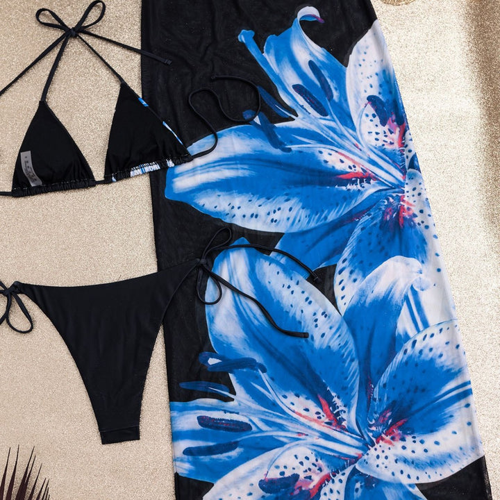 Damer elegante bikinier med blomsteragtig overtræk Skovae