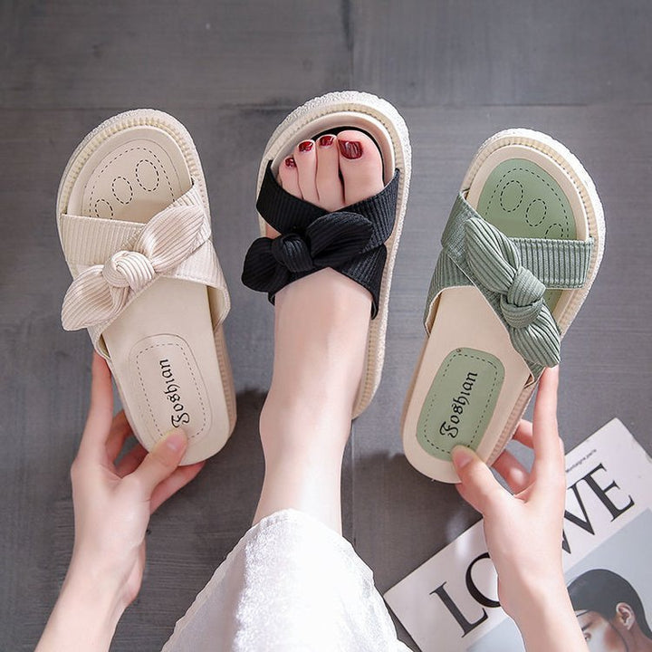 Dame Plateau-sandaler med modigt knudedesign og skridsikker sål Stilla