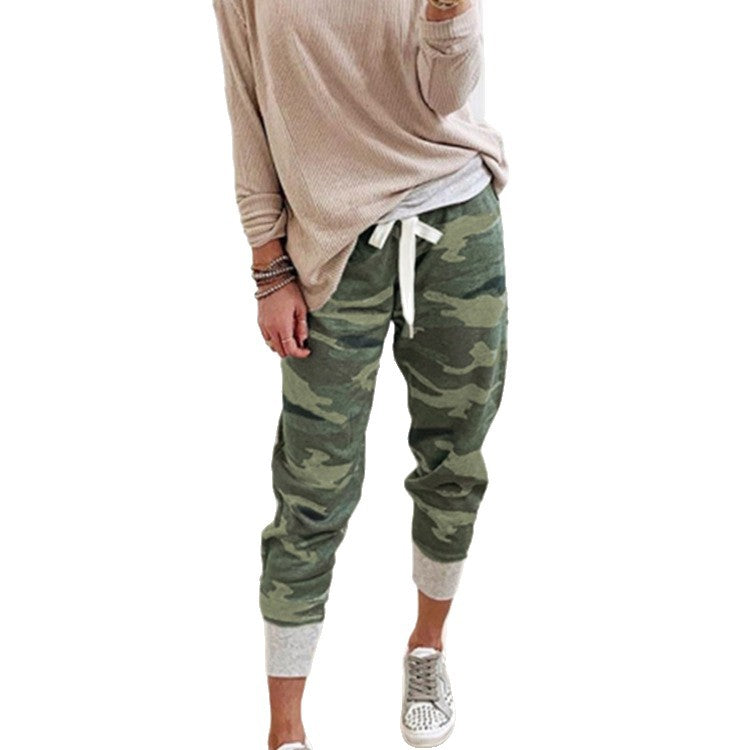 Dame Camo Print Joggingbukser Stilla