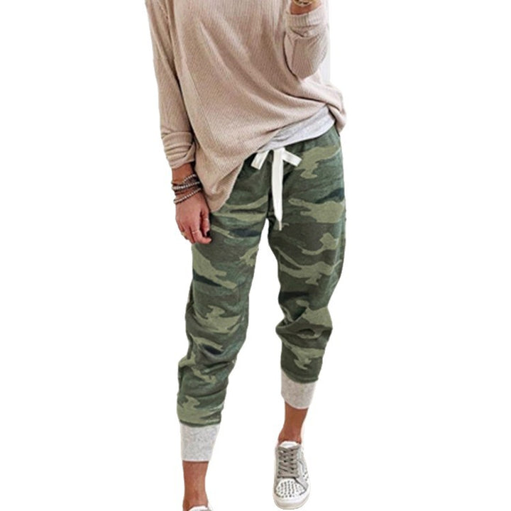 Dame Camo Print Joggingbukser Stilla