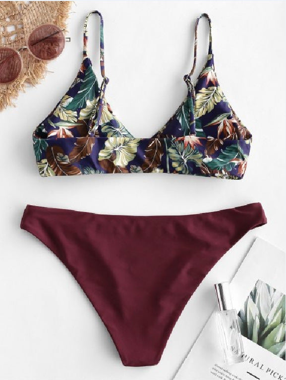 Damer Triangle Bralette Bikini Sæt Stilla 1750839566