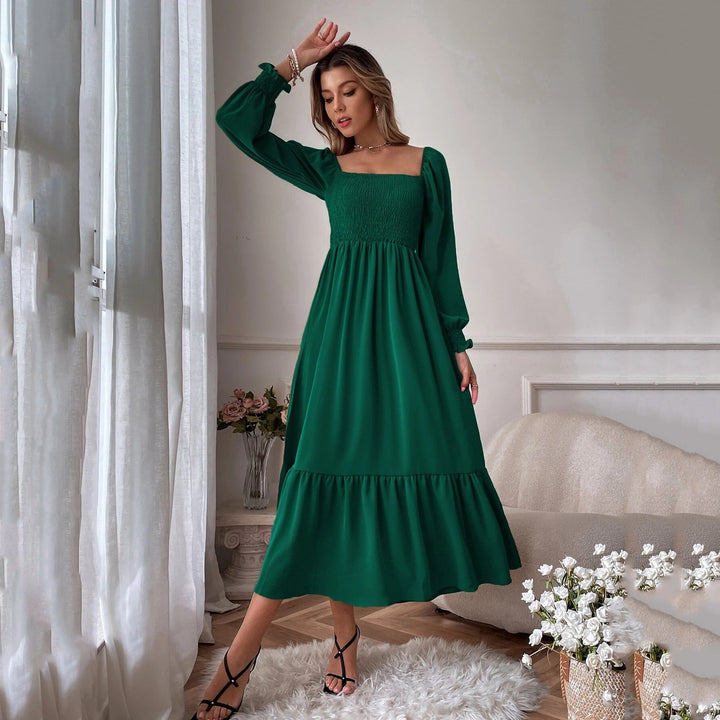 Stilla | Ruffles taske Slim Fit Elegant pendlerkjole