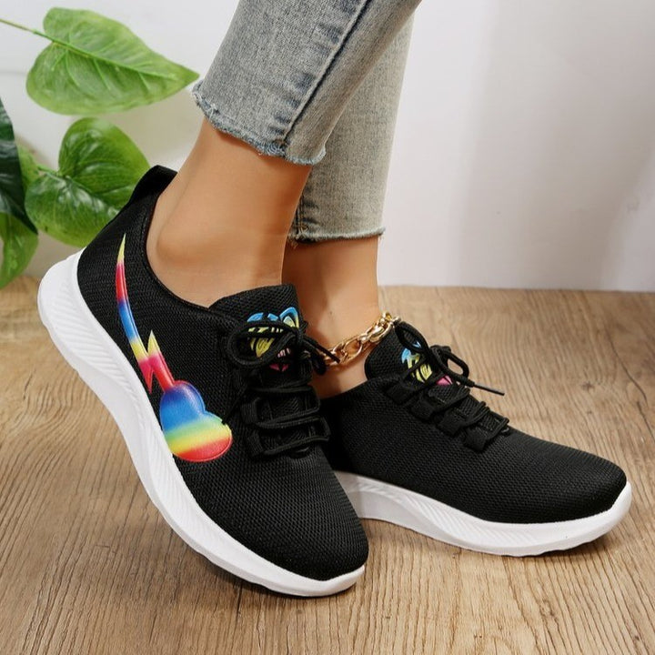 Dame Sporty Sneakers med innovativ farvesammensætning og åndbart overmateriale Stilla