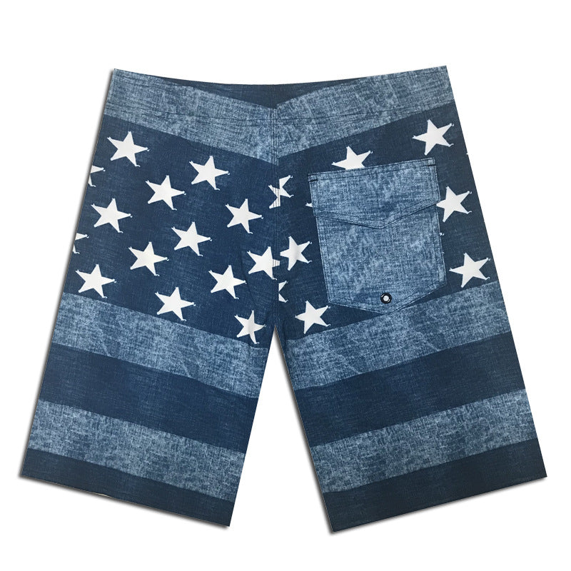 Herren Surf-Shorts i Vintage-stripe-look Stilla