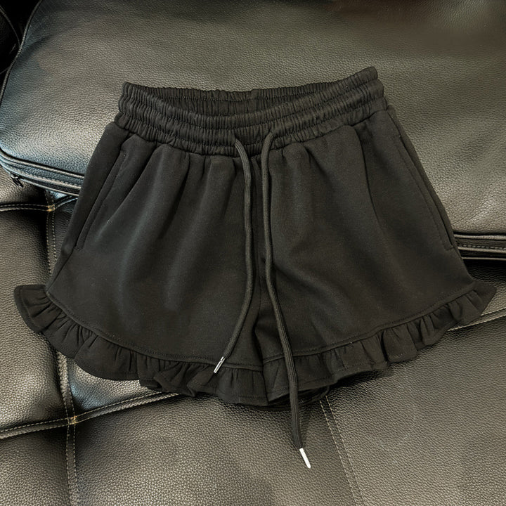 Femme Rynket kant Afslappet snit Lounge shorts Stilla