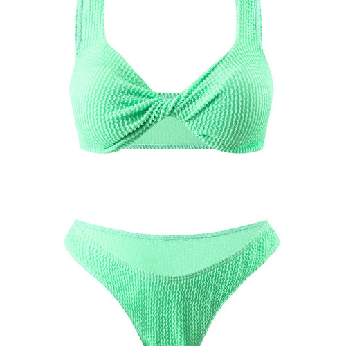 Dame Struktureret Twist-Front Bikini Sæt Stilla