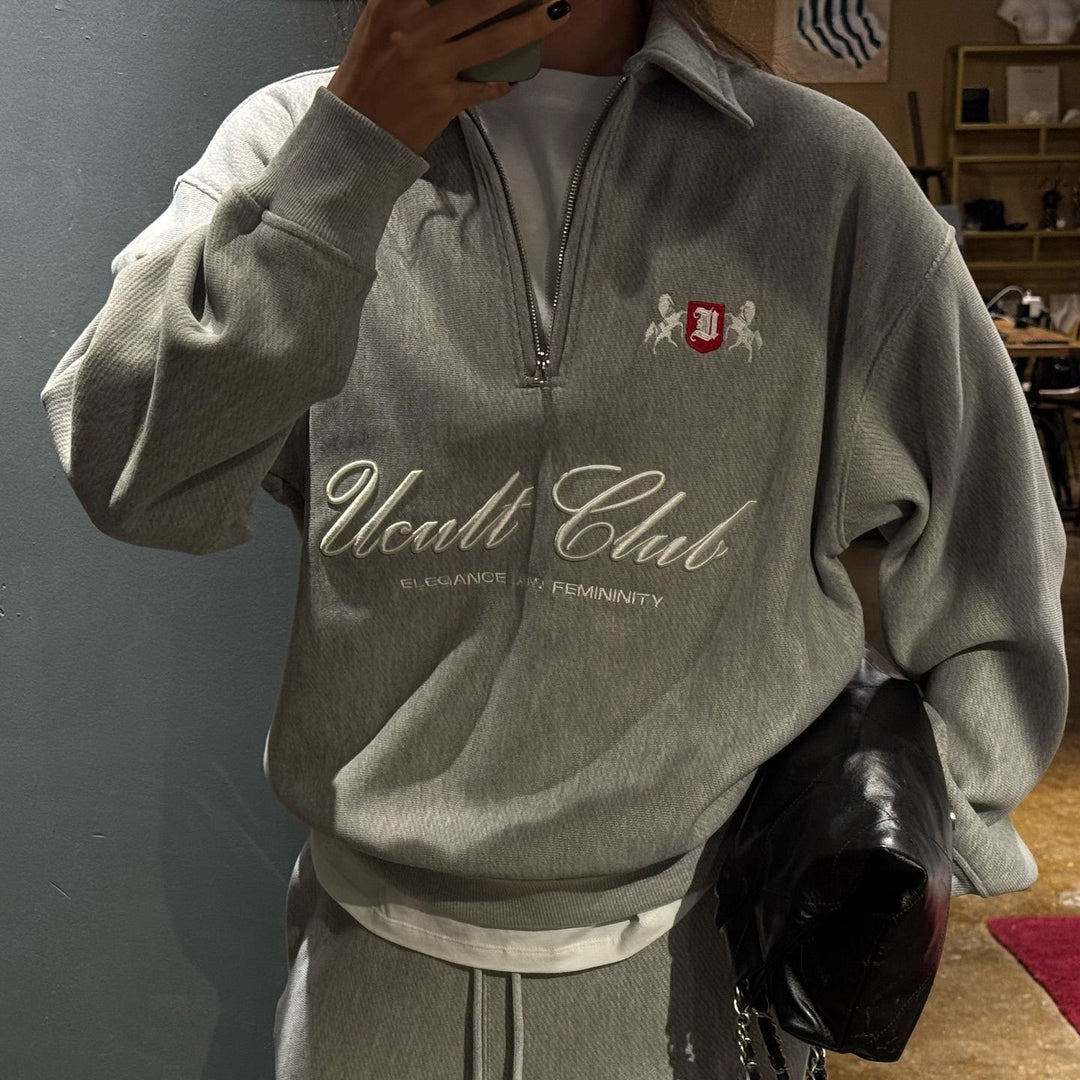 Damer casual polo sweater med elegant logo Stilla