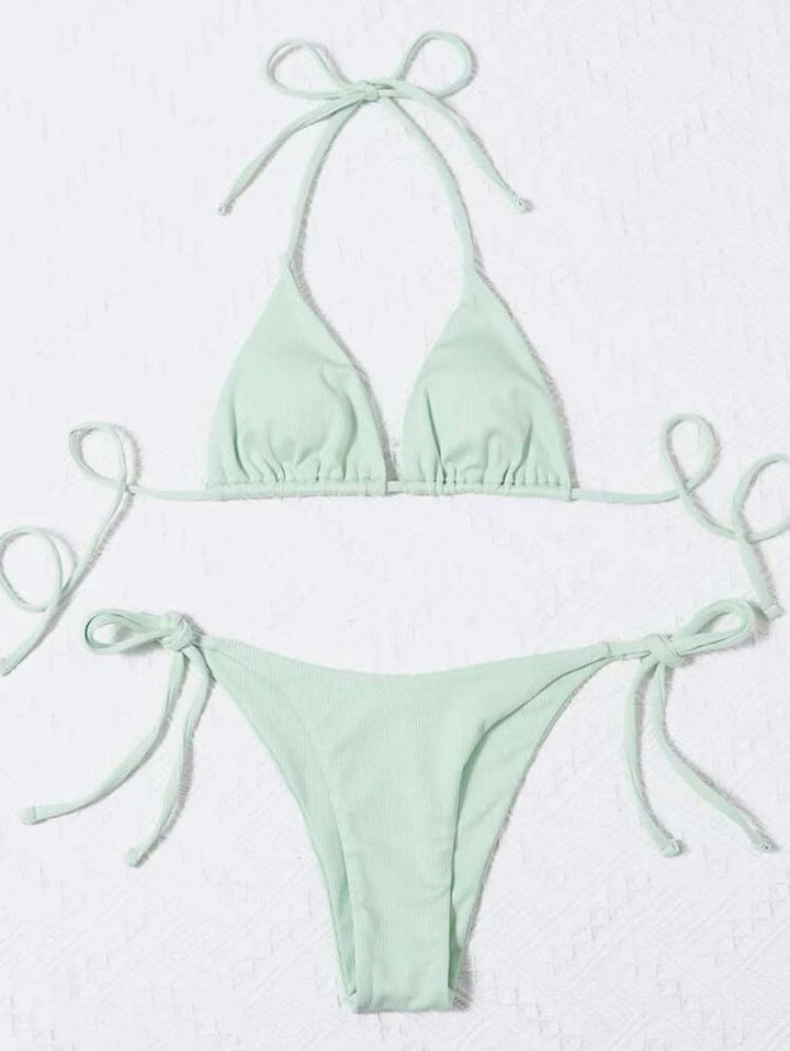 Dame trekant-bikini med sideløkke og justerbare stropper Skovae