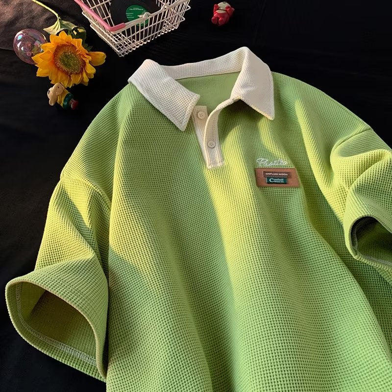 Herre polo shirt lavet af åndbart netstof med moderne krave og praktisk snit Stilla