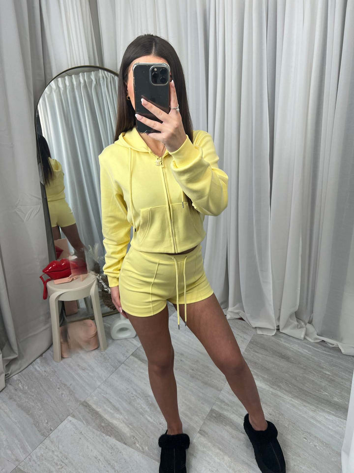 Kvinders sporty crop top og shorts sæt Skovae