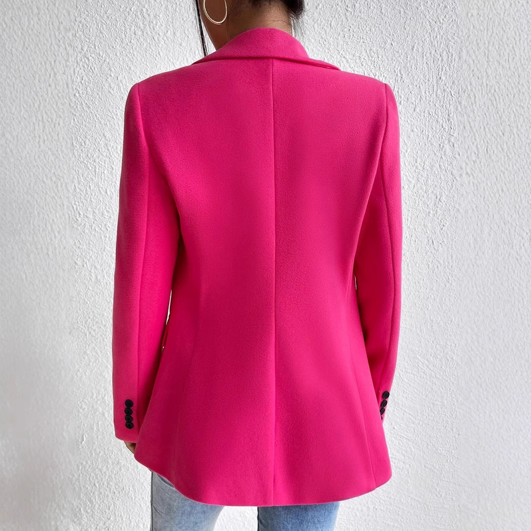 Dame elegant blazer med moderne snit og lommer Stilla