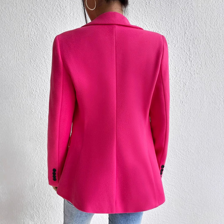 Dame elegant blazer med moderne snit og lommer Stilla