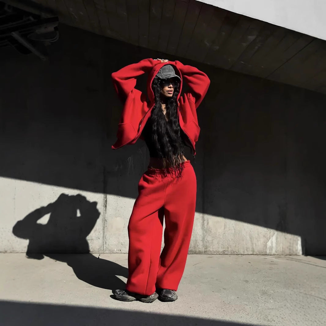 Kvinders fashionable hoodie med høj kvalitet lynlås og behagelig pasform Skovae
