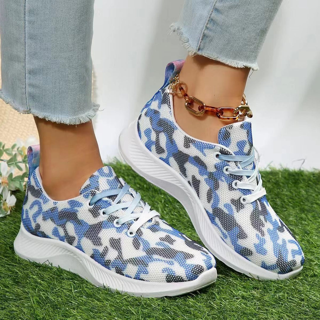 Dame Sporty Sneakers med elastisk overdel og fashionable kæde-design Stilla