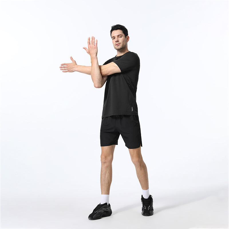Herrer Åndbart Fitness T-Shirt med Stretch-teknologi Stilla