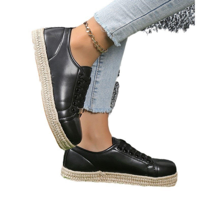 Dame moderne og komfortable sneakers med espadrille-sål Stilla