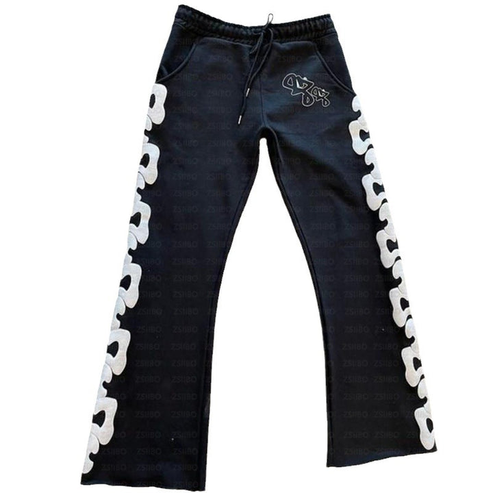 Kvinders sweatpants med kreative side detaljer og behagelig pasform Skovae