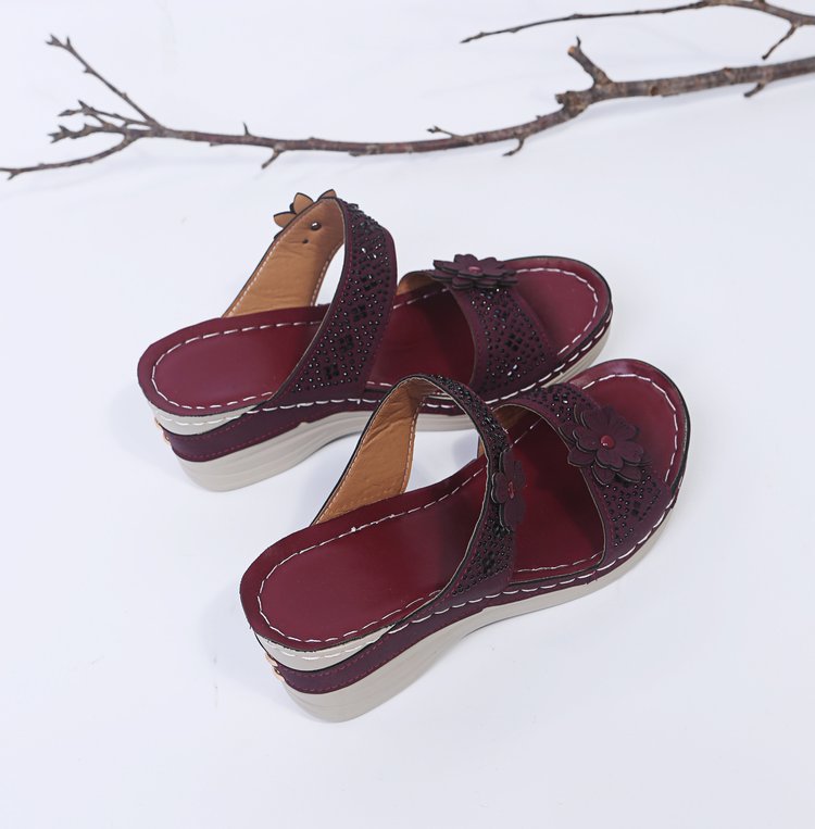 Dame fashionable Wedgesandaler Stilla