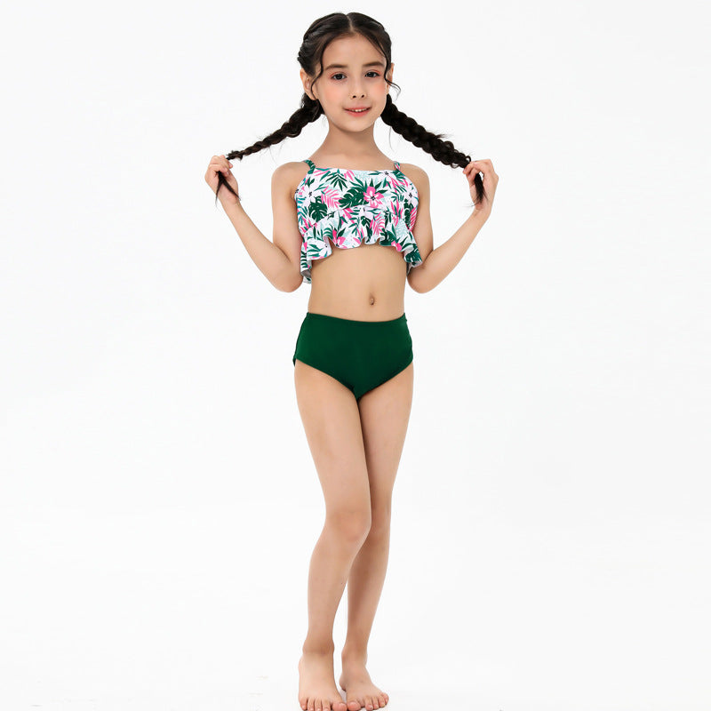 Dame bikini-sæt med crop-top og høj talje Stilla