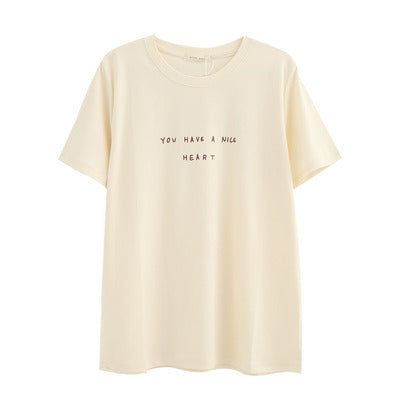Femme Fritid Kortærmet Grafik T-Shirt Stilla