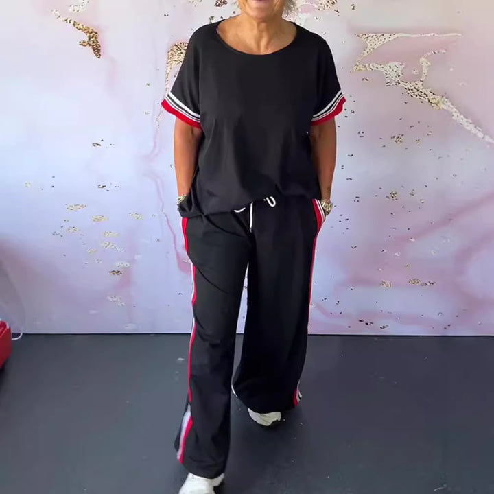Damer Sporty Lounge-Sæt med Striber Stilla