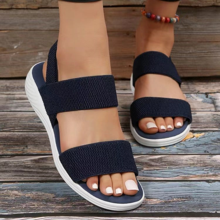 Dame komfort sandaler med justerbare remme og skridsikker sål Stilla