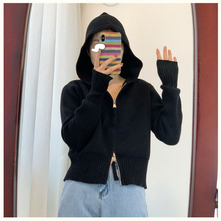 Kvinders hoodie med moderne lynlås og skræddersyet pasform Stilla