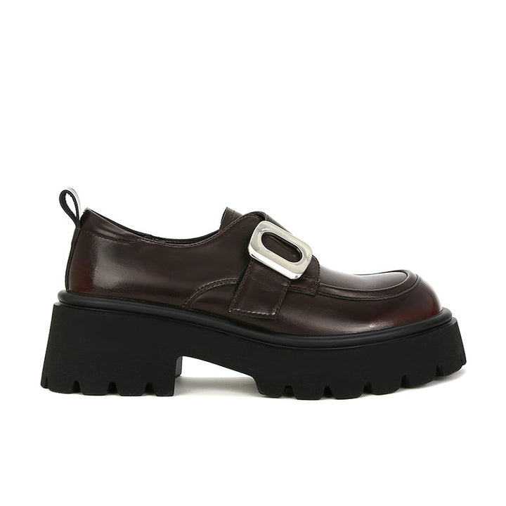 Kvinder Chunky-sål Mary Jane Loafers med dekorativ spænde-detalje Stilla