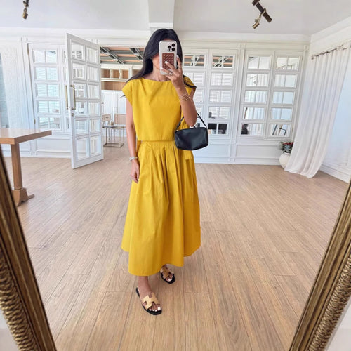 Dame Elegant Midi-Kjole Stilla