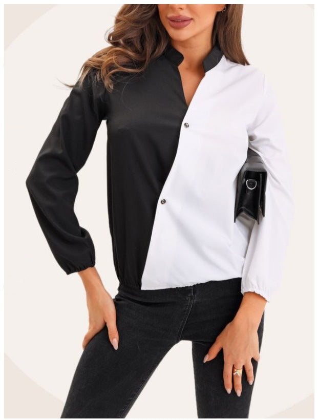 Dame Mode Bluse med asymmetrisk snit Stilla