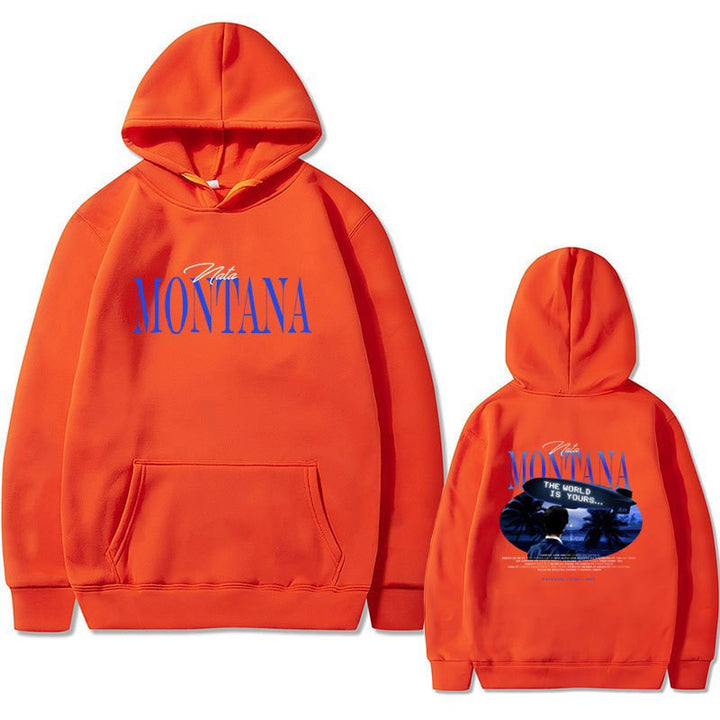 Kvinders hoodie med kreativ grafisk design og afslappet pasform Skovae