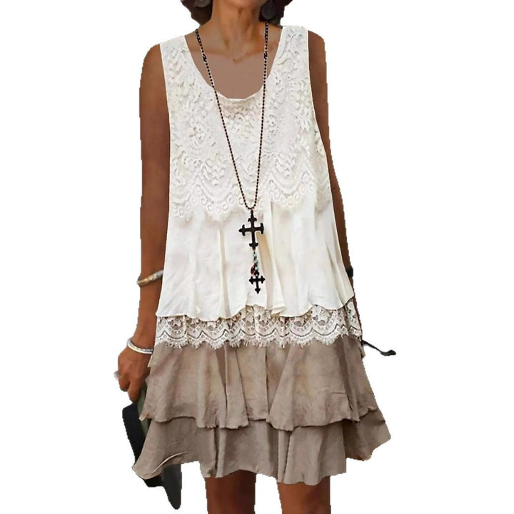 Dame Lag Ruffle Mini Kjole Stilla