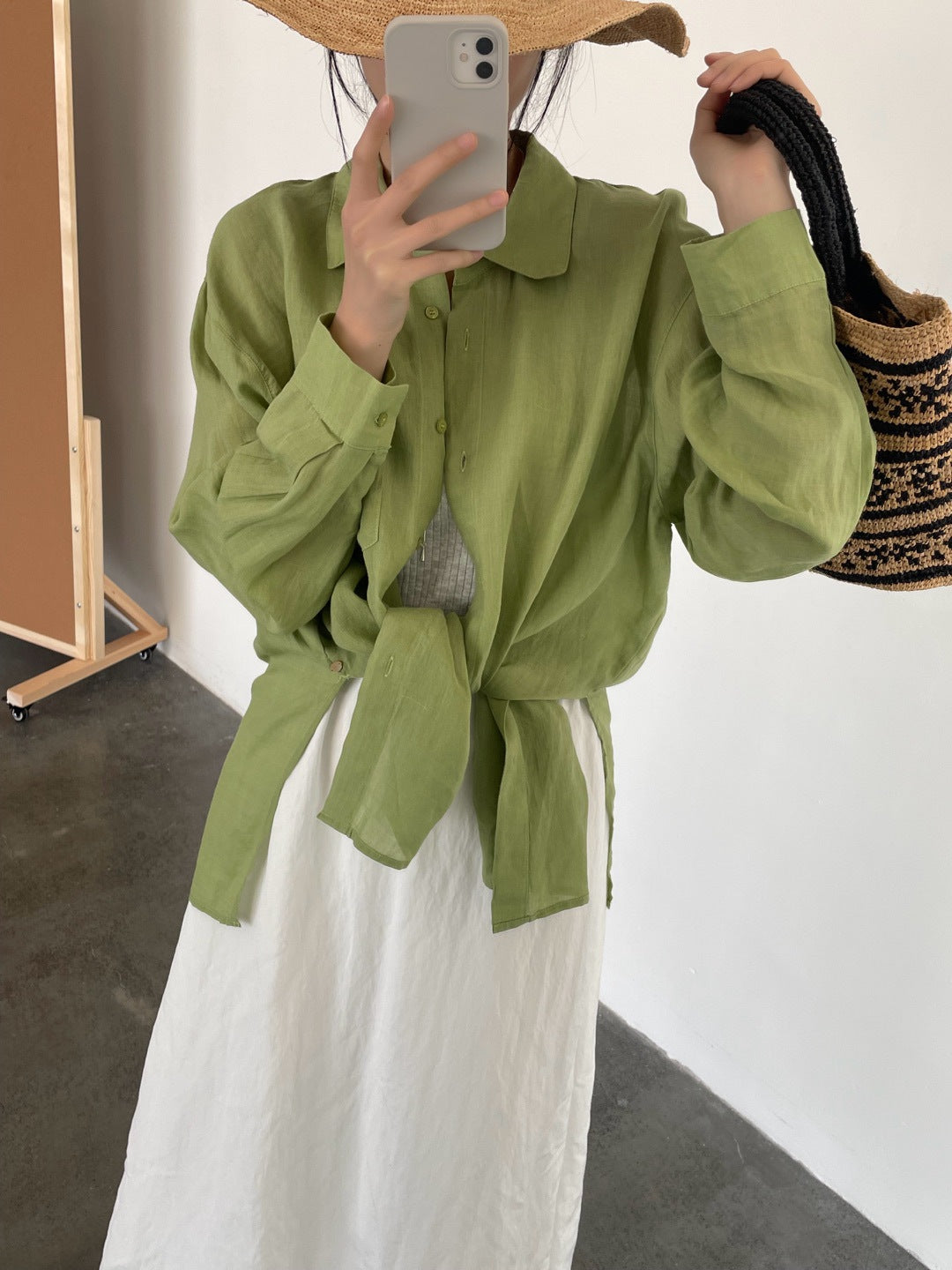 Femme Afslappet Casual Skjorte Stilla
