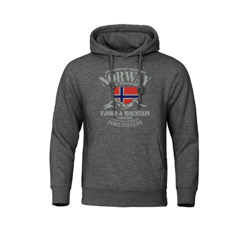 Herredug med iøjnefaldende udendørsprint og komfortabel pasform Skovae