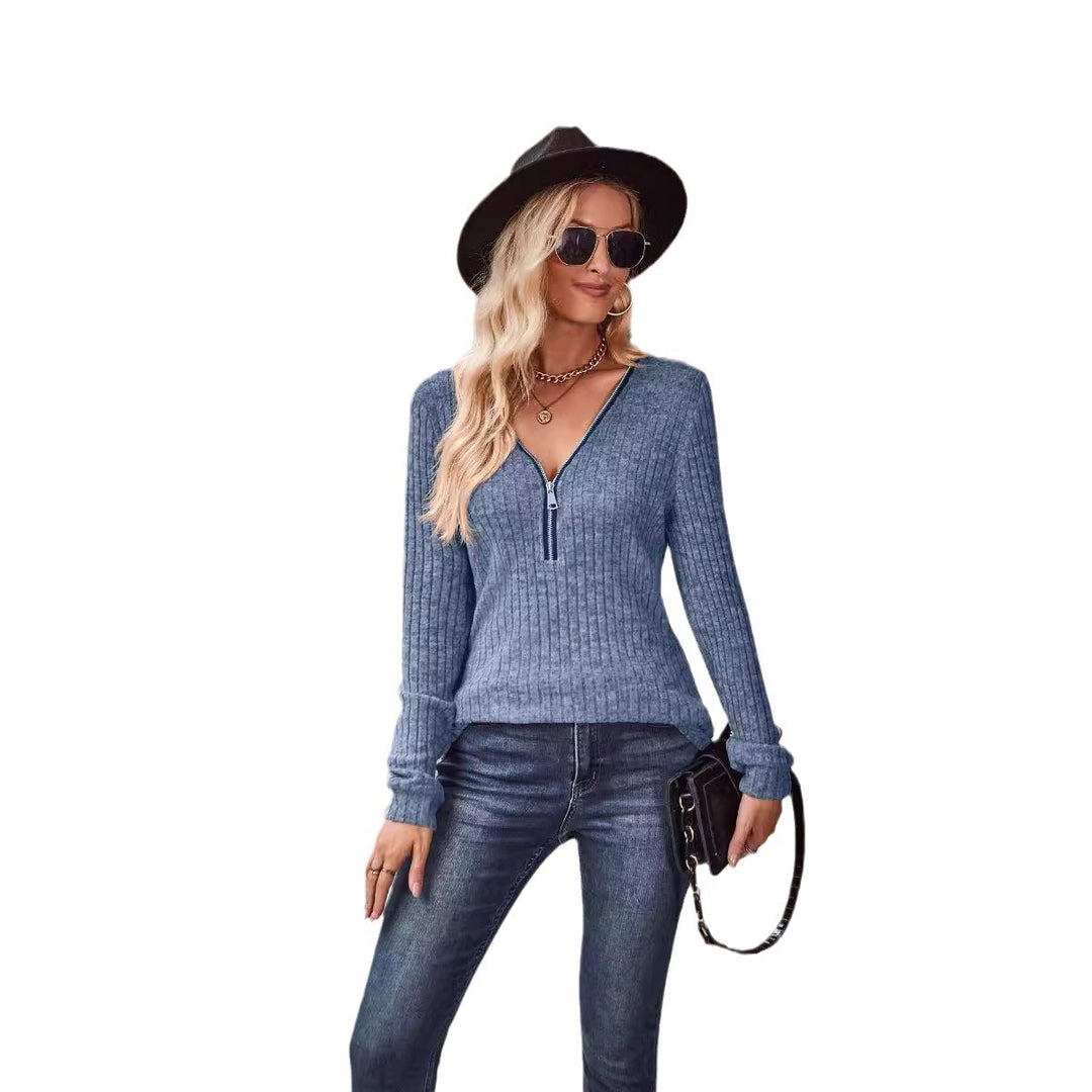 Dame Trendy Strikpullover i afslappet Look Stilla