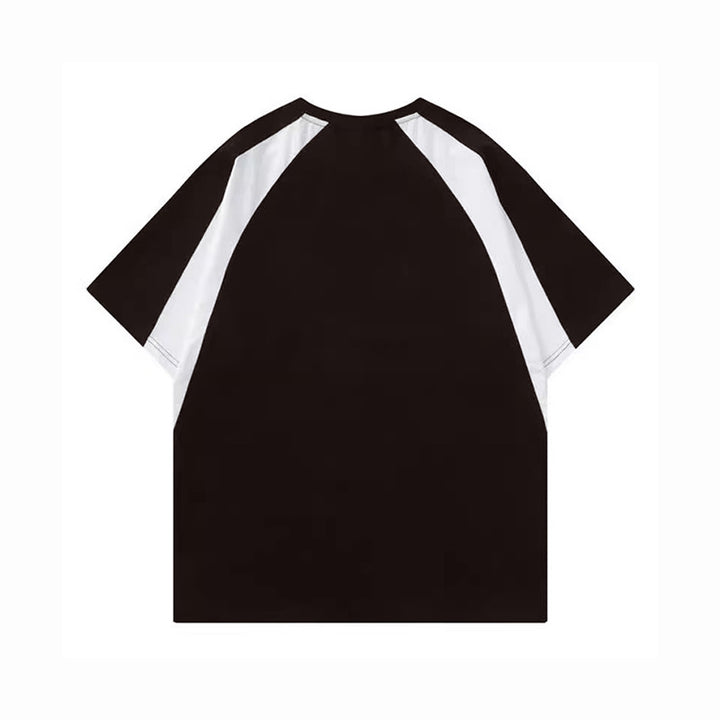 Dame Relaxed Fit Farve-Block T-Shirt Stilla