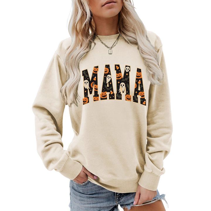 Kvinders sweatshirt med sjov Halloween design og behagelig pasform Stilla