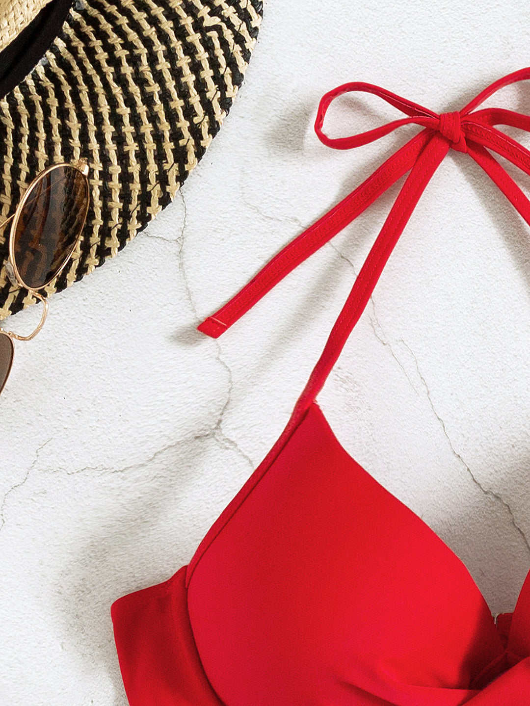 Dame Bikini-top med innovativt indpakningsdesign og justerbare stropper Stilla