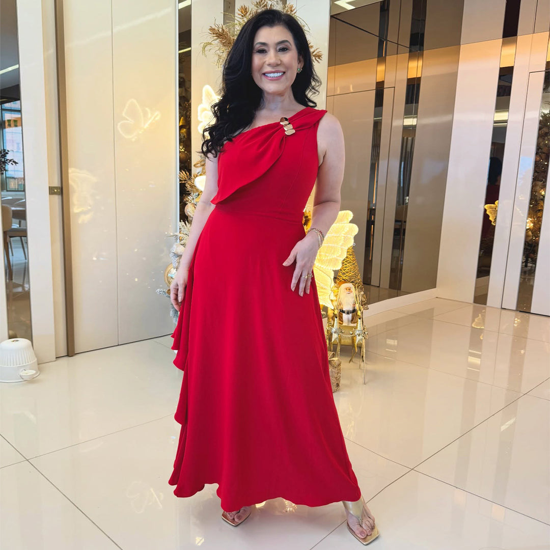 Kvinders Maxi Kjole med Elegant Samling Skovae