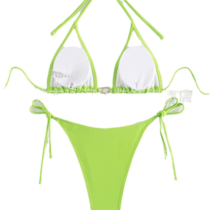 Dame Triangel-Bikini med justerbare stropper og glitrende accenter Stilla