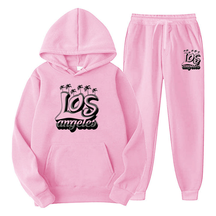 Kvindernes Sporty Hoodie og Joggingbukser Sæt Skovae