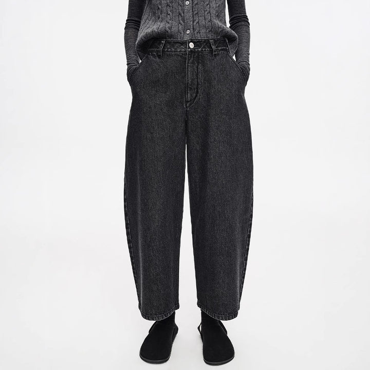 Kvinders brede jeans med høj talje Stilla
