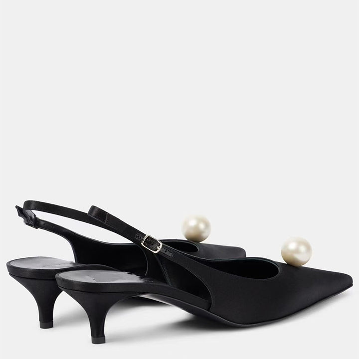 Femme Elegante Slingback Hæle med Perlemorsdetaljer Stilla