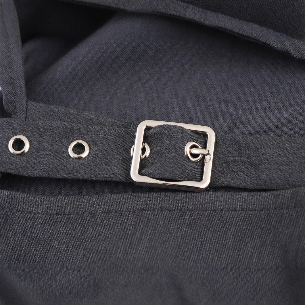 Femme Contemporary Cut Kjole med Rynke Detalje Stilla