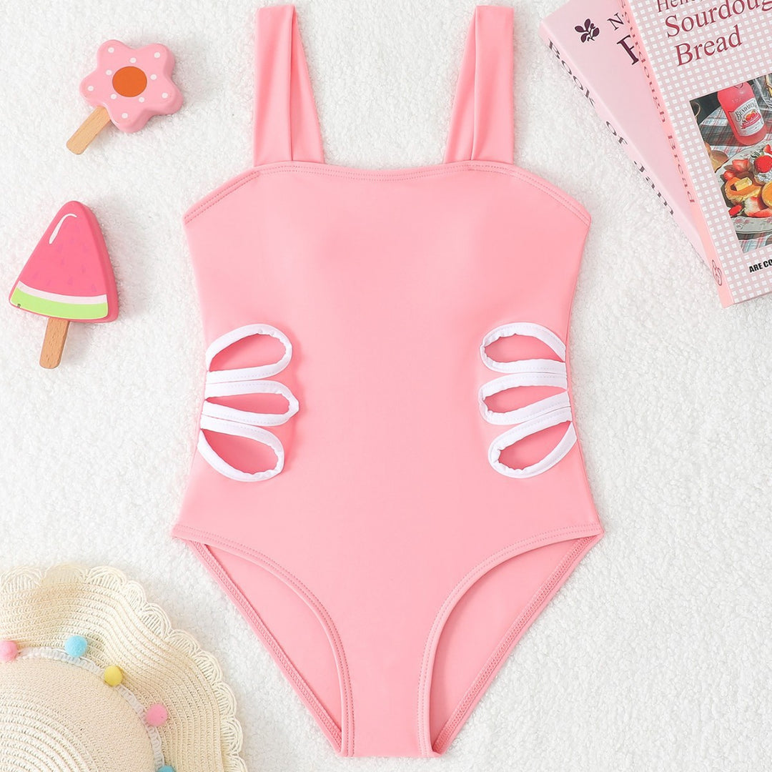 Dame one-piece badedragt med dekorativt sløjfe-design og komfortabel pasform Stilla