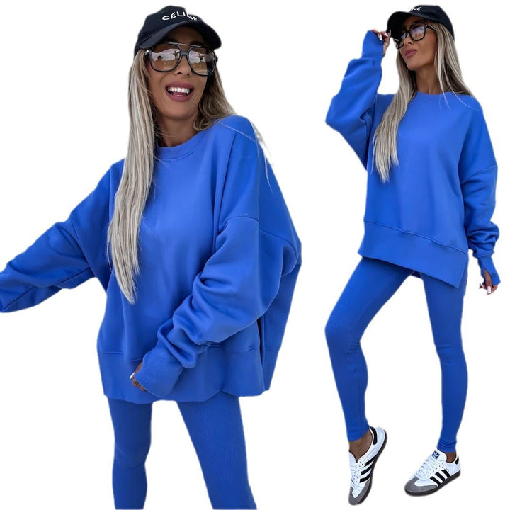 Stilla | Casual Løs Sweatshirt Bukser Sæt
