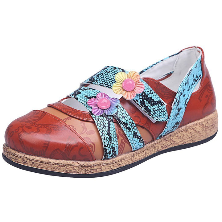 Dame Komfortable Sandaler med floral design og elastiske remme Stilla