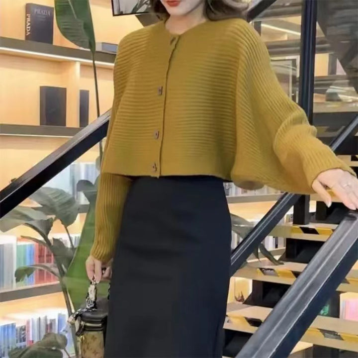 Femme Strikket Kort Cardigan Stilla